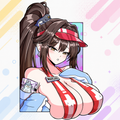NIKKE Summer Waifu Enamel Stickers