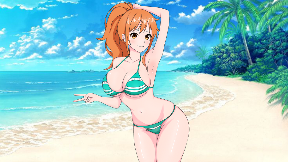 One Piece Beach Babe Pin - Nami