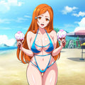 🍦 Double Scoop Orihime – 5" Vinyl Sticker
