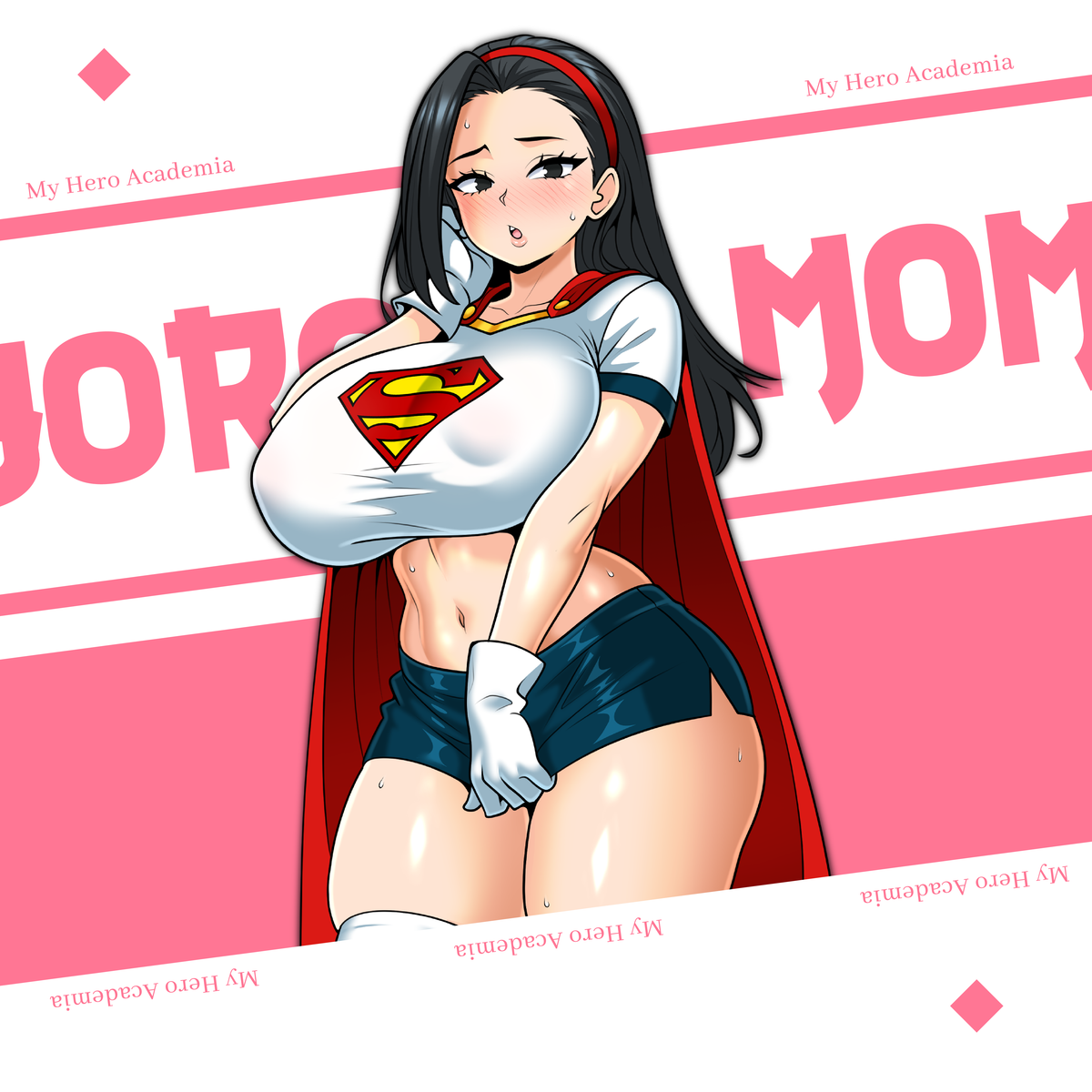 🦸‍♀️Momo Yaoyorozu - "Super Momo" (5” Sticker)