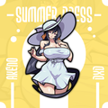 ✨ Sundress Series – Akeno (5” Sticker)