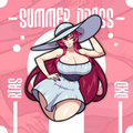 ✨ Sundress Series – Rias (5” Sticker)