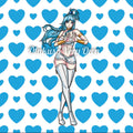 Aqua Valentine's Sticker
