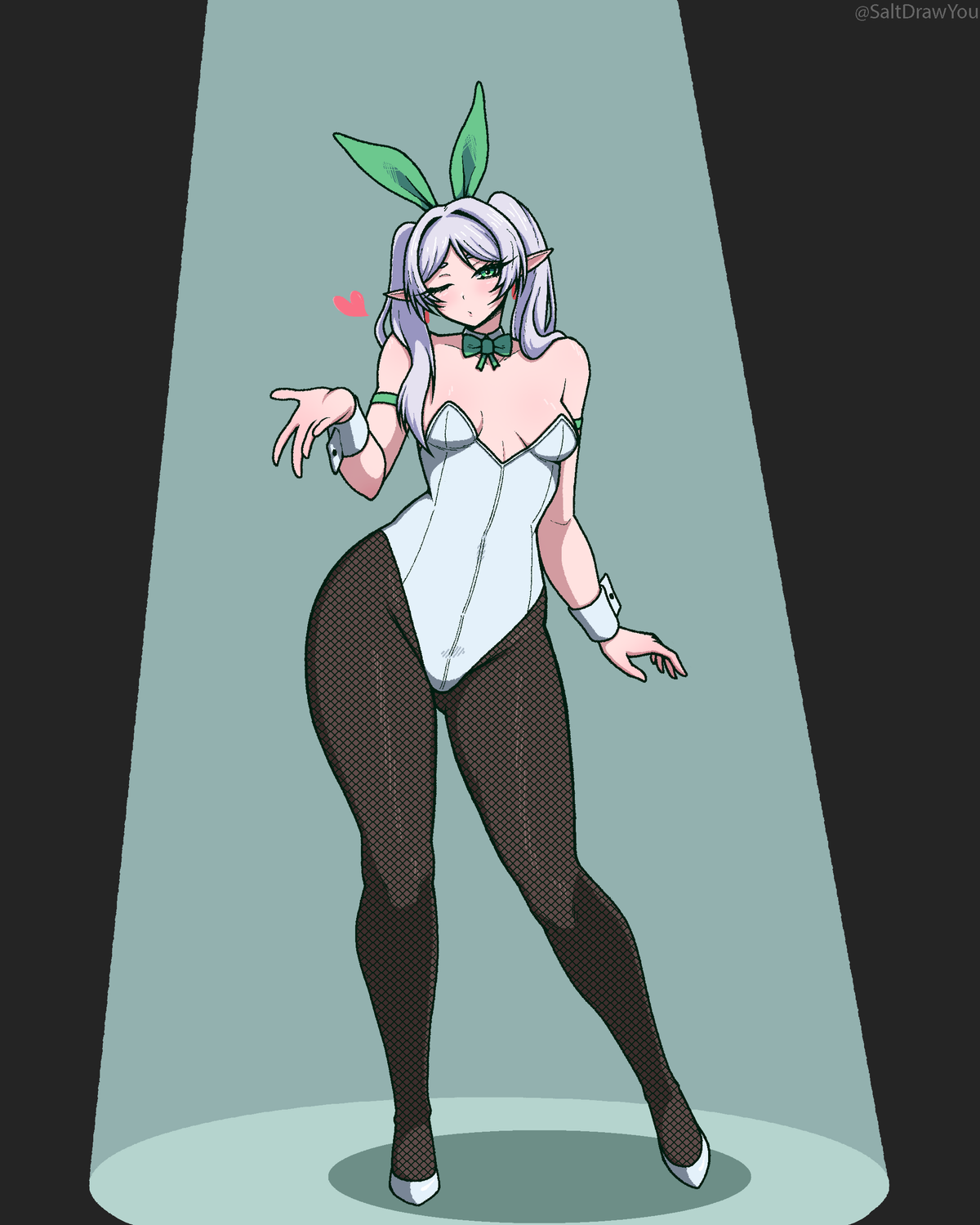 Frieren Bunny Girl Pin In Hands